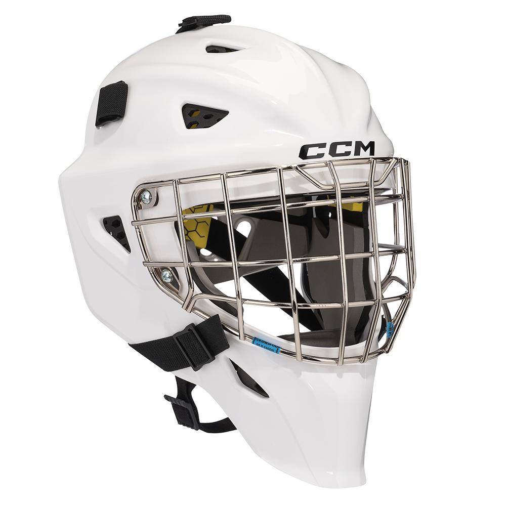 CCM Goaliemaske Axis F5 Senior weiss-schwarz