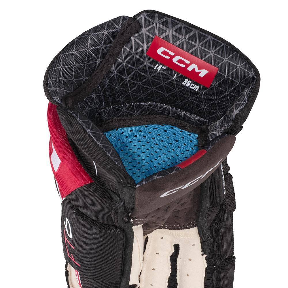 CCM Jetspeed FT6 Handschuhe Senior schwarz-rot-weiss 14
