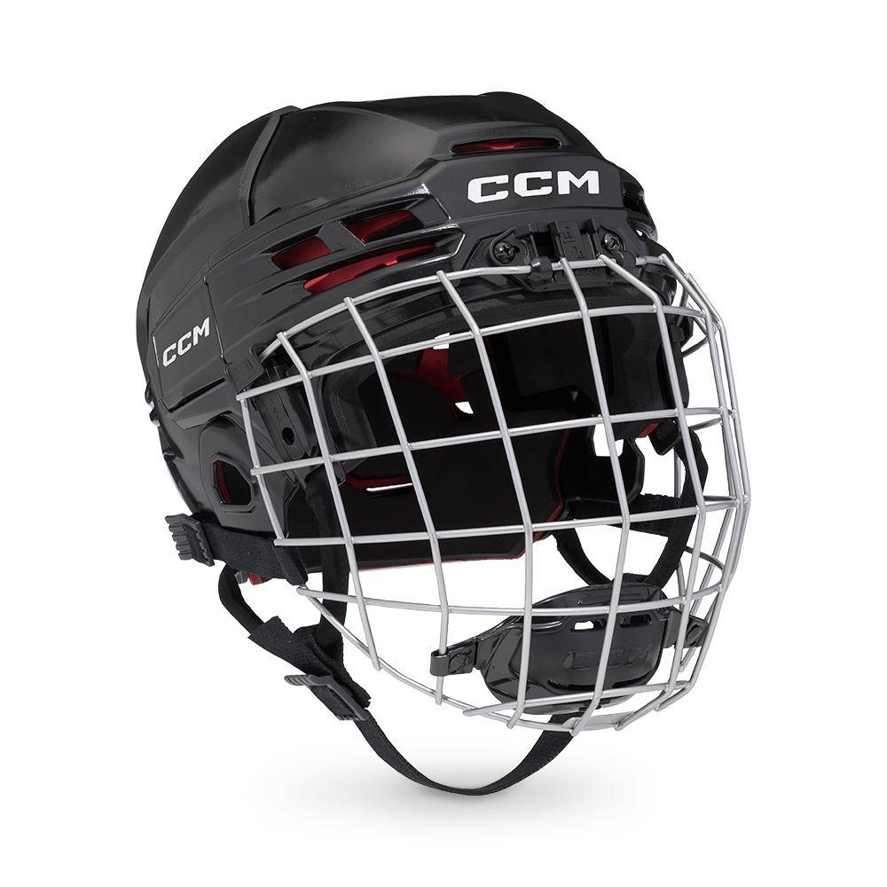 CCM Tacks 70 Combo Helme Junior SCHWARZ