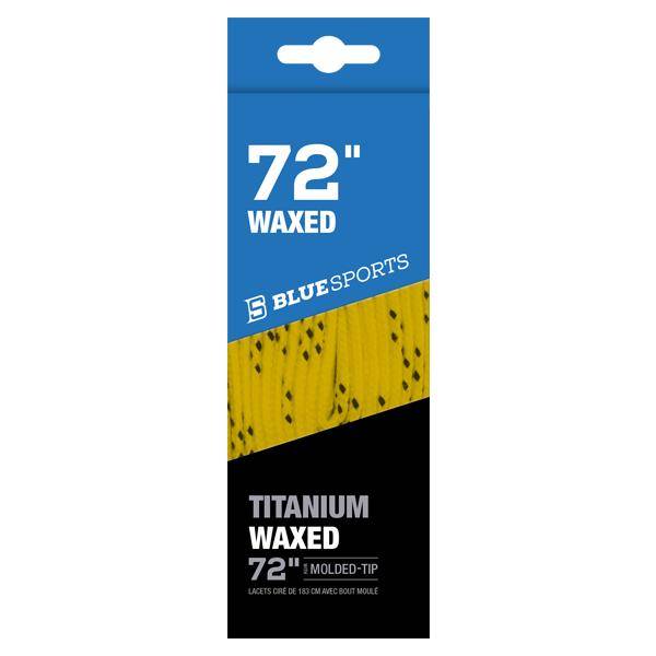 Schuhbändel gewachst TITANIUM Gelb/Schwarz