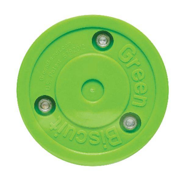 GREEN BISCUIT OFF-ICE STICK HANDLING PUCK