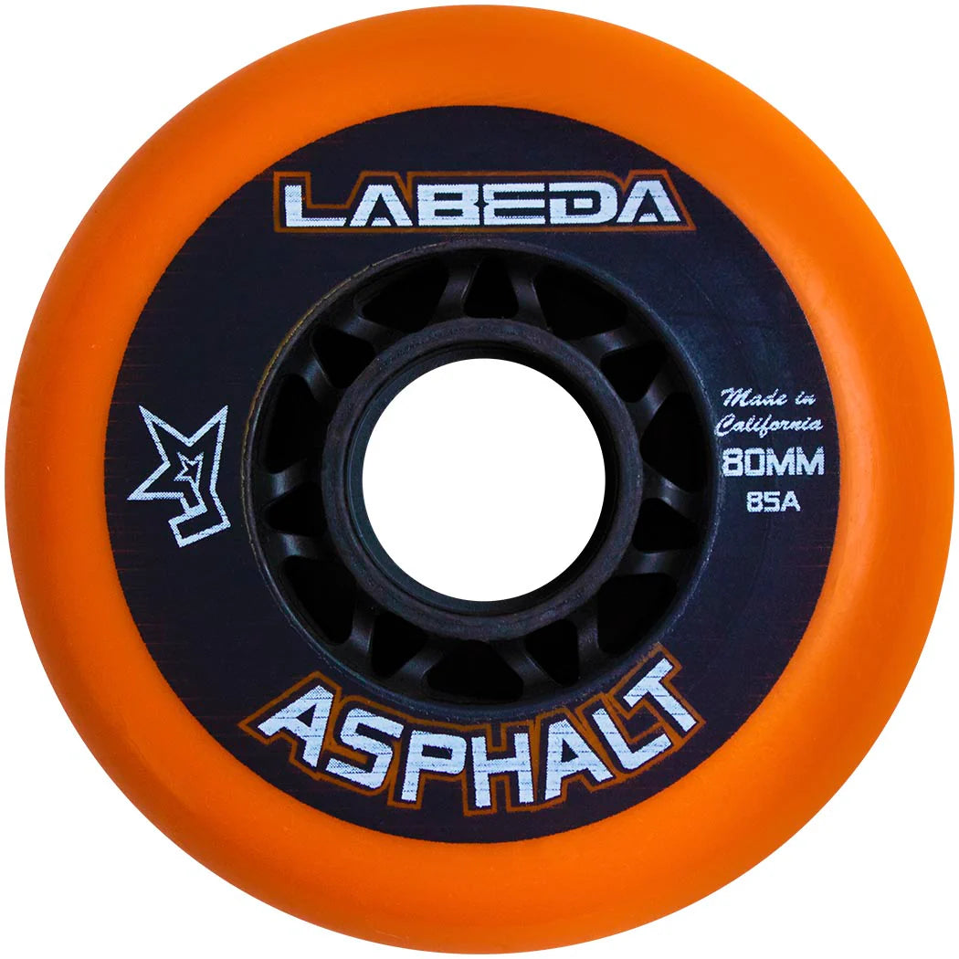 Labeda Inlinerolle 1Stück Asphalt orange hard