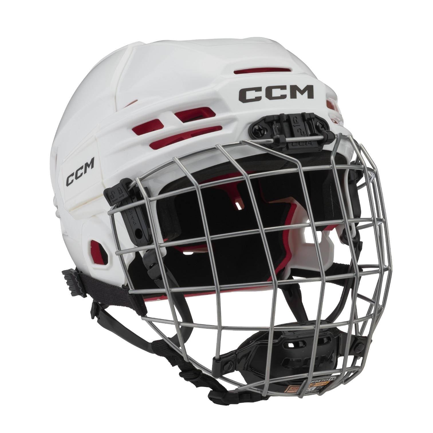 CCM Tacks 70 Combo Helme Youth weiss One Size