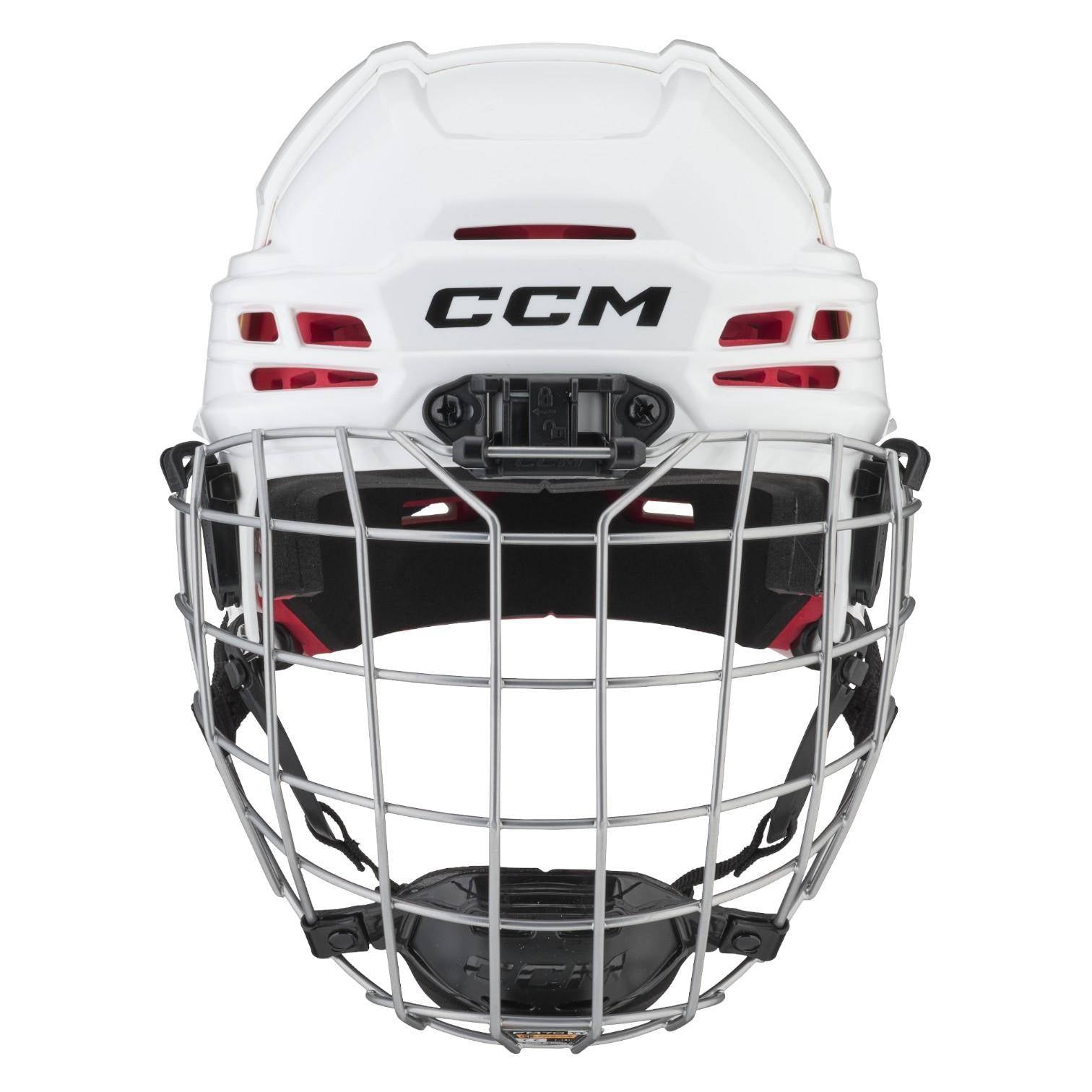 CCM Tacks 70 Combo Helme Youth weiss One Size