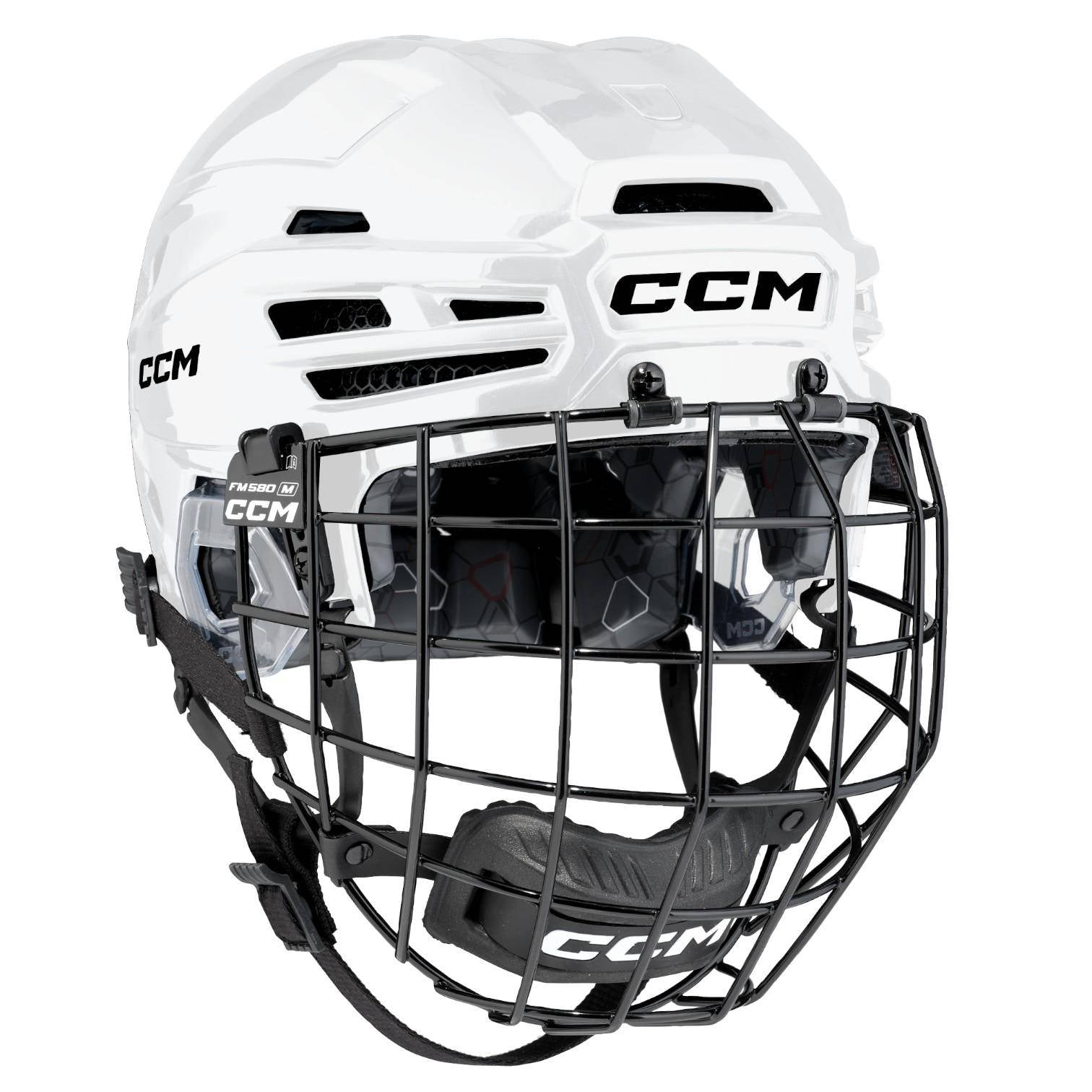 CCM Tacks 920 Combo Helm mit Gitter WEISS, S