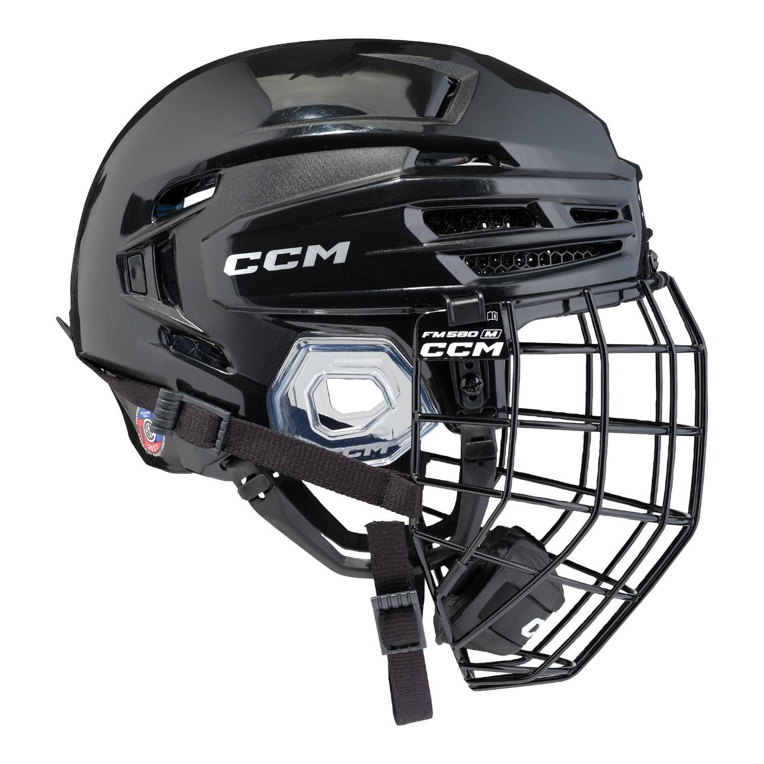 CCM Tacks 920 Combo Helm mit Gitter SCHWARZ, L