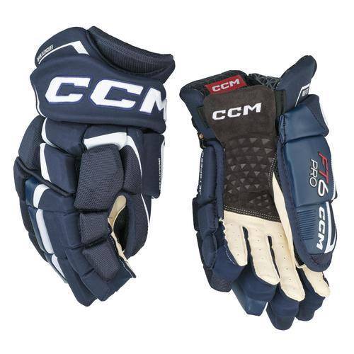 CCM Jetspeed FT6 Pro Handschuhe Junior navy-weiss, 12
