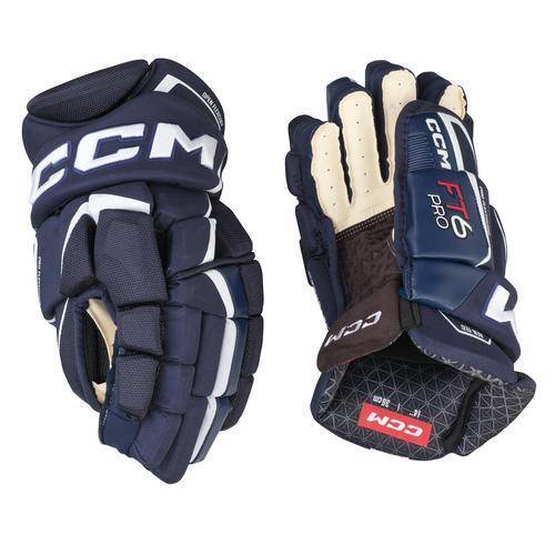 CCM Jetspeed FT6 Pro Handschuhe Junior navy-weiss, 11