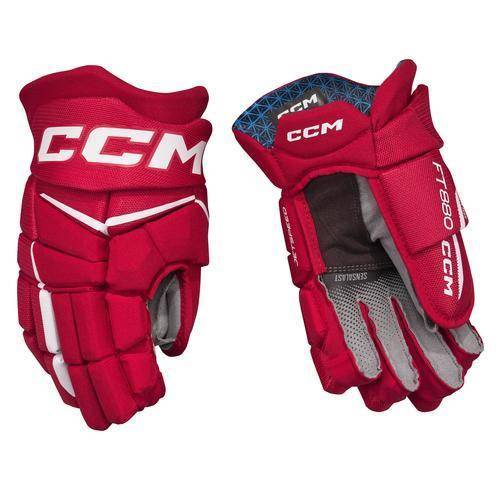 CCM Jetspeed FT880 Handschuhe Junior rot-weiss, 10