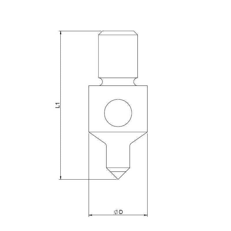 Diamant Kopf 0,5 carat synthetic