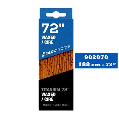 Schuhbändel gewachst TITANIUM Orange/Schwarz