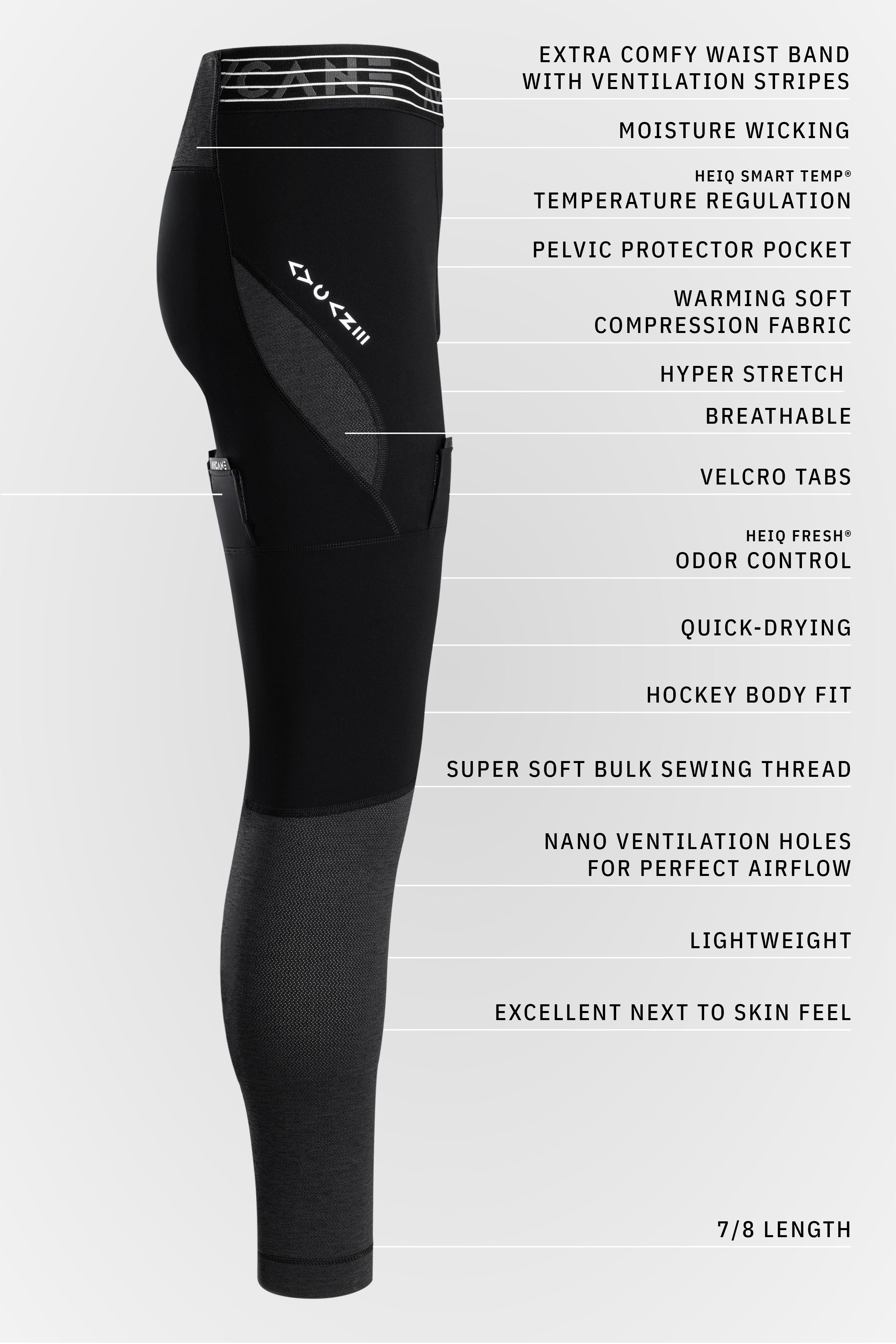 Rebel Pro Baselayer Lock Pants AY00061_100 Black