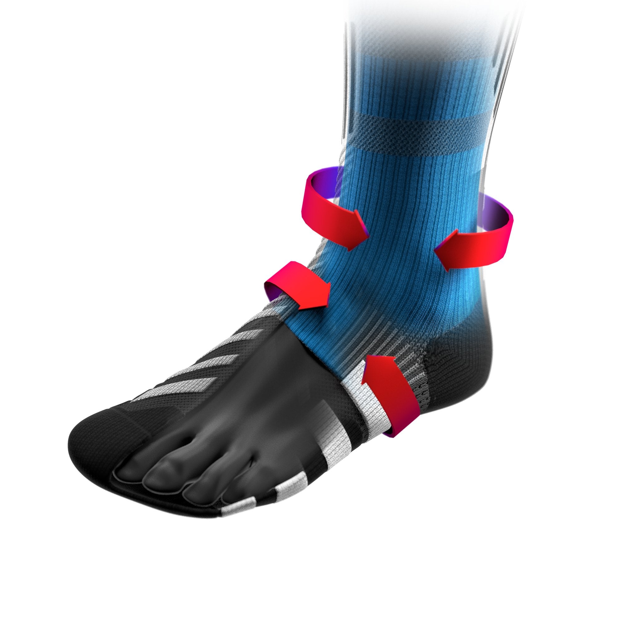 Blade Pro Skate Socks AY00029_010 White - thehockeyshop.ch