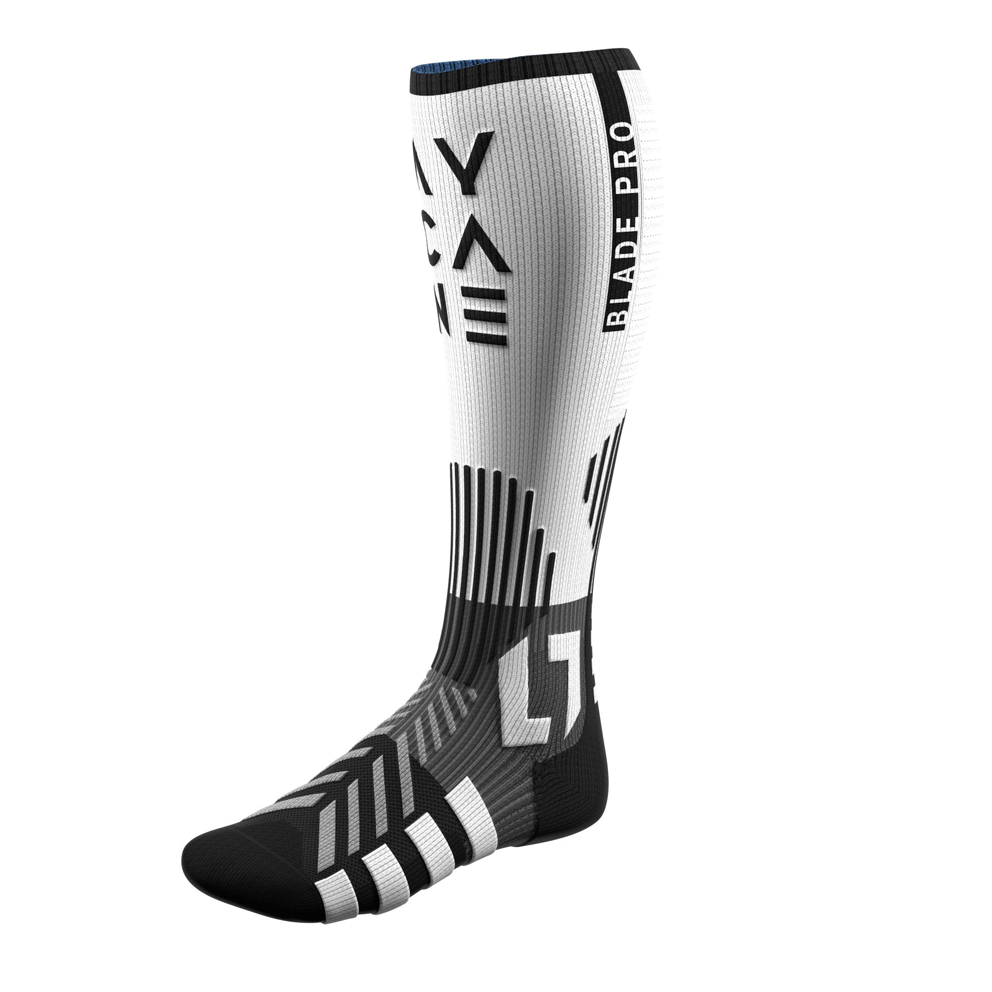 Blade Pro Skate Socks AY00029_010 White - thehockeyshop.ch