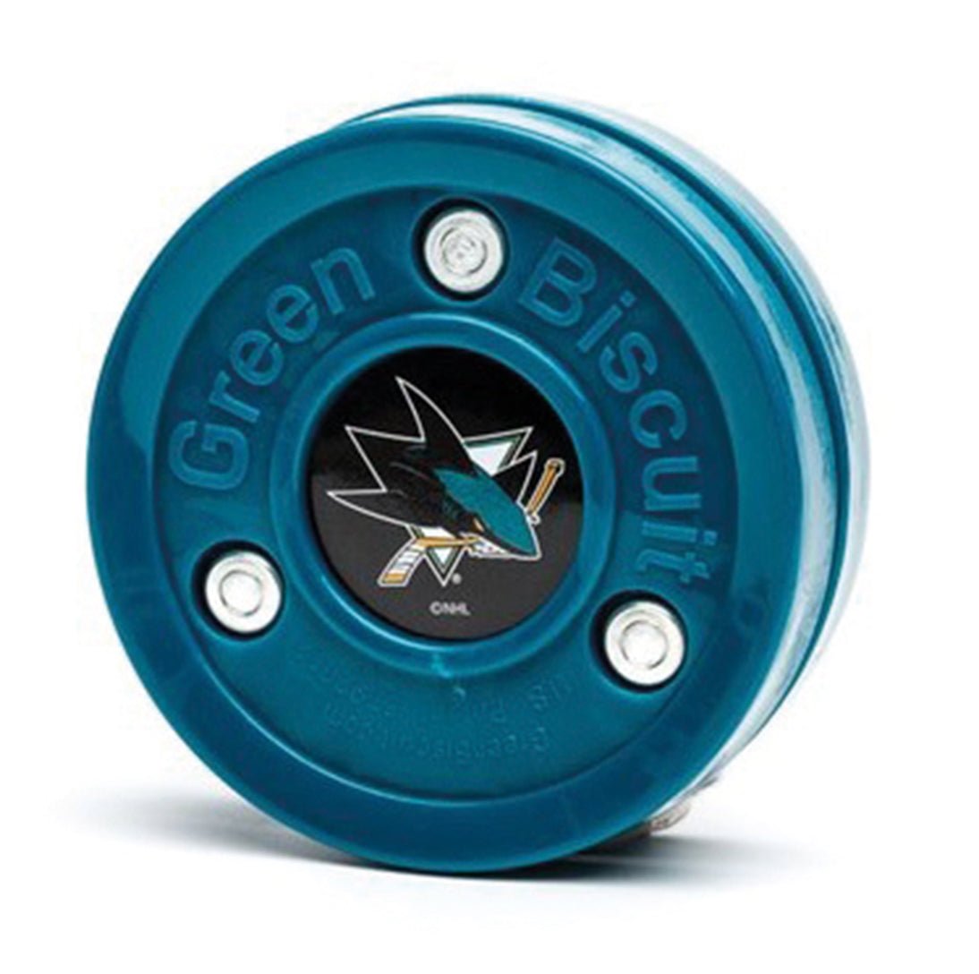 EH Puck Green Biscuit 20.9144 NHL SAN JOSE SHARKS - thehockeyshop.ch