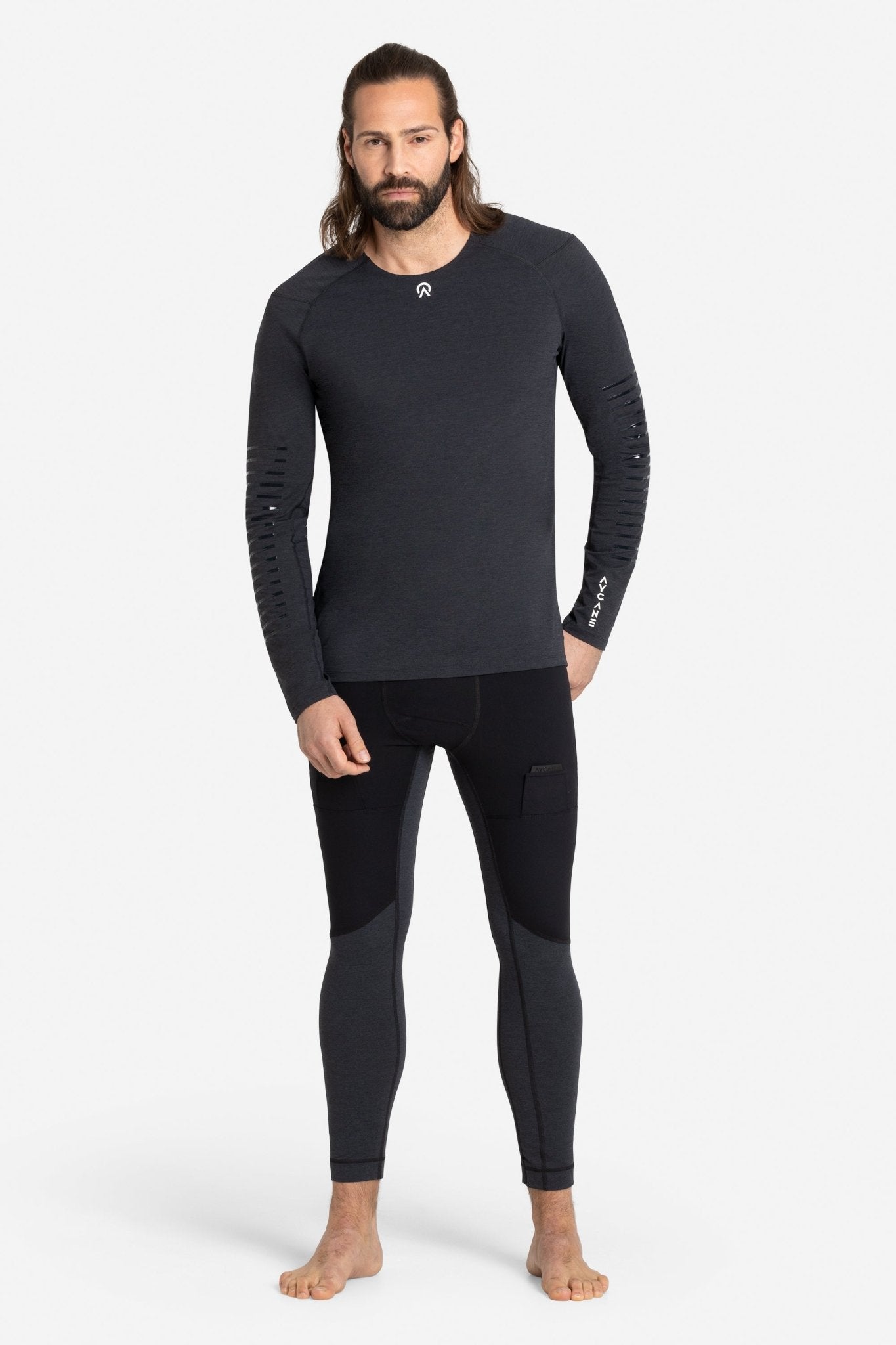 Rebel Pro Long Sleeve Baselayer AY00001_100 Black - thehockeyshop.ch