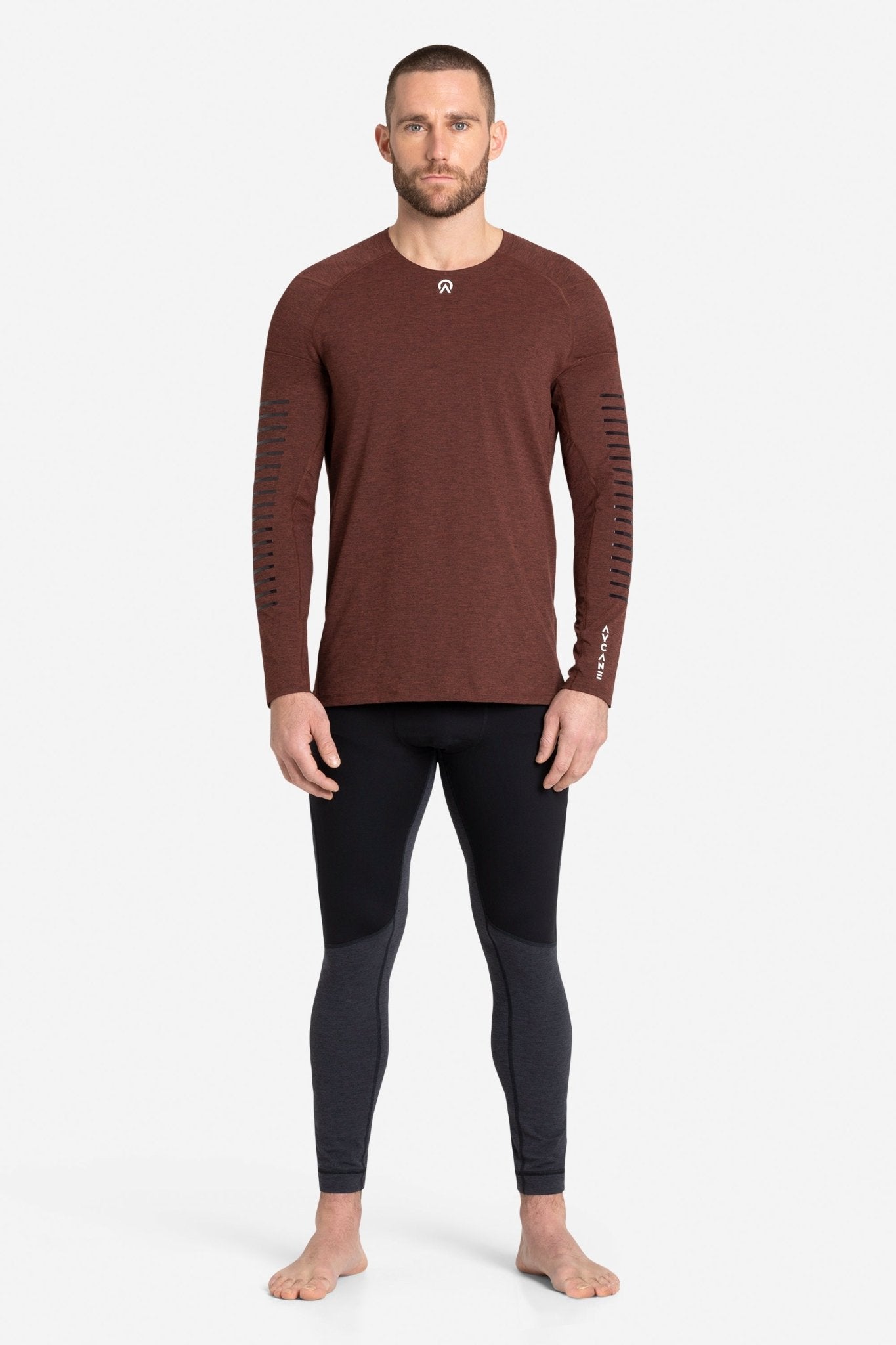 Rebel Pro Long Sleeve Baselayer AY00001_100 Brick Red - thehockeyshop.ch
