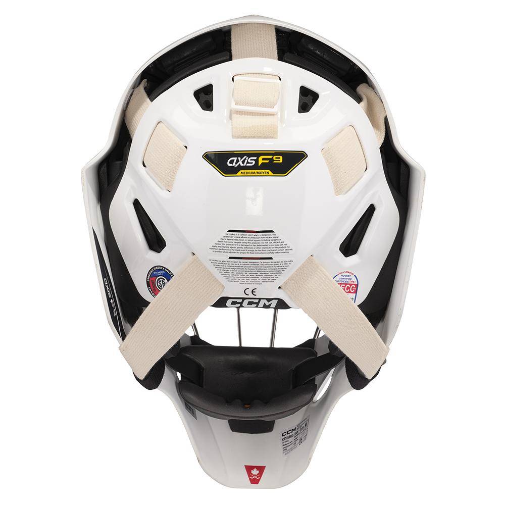 CCM Goaliemaske Axis F5 Senior weiss-royal