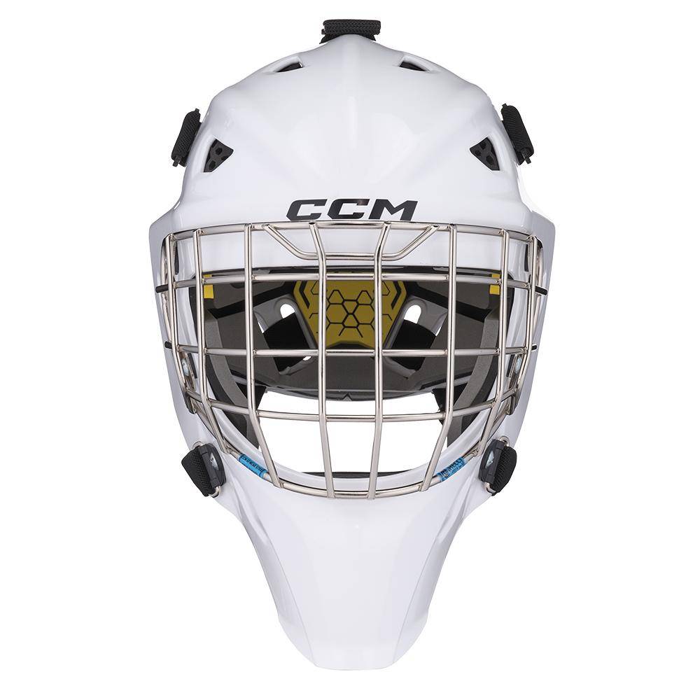 CCM Goaliemaske Axis F5 Junior weiss