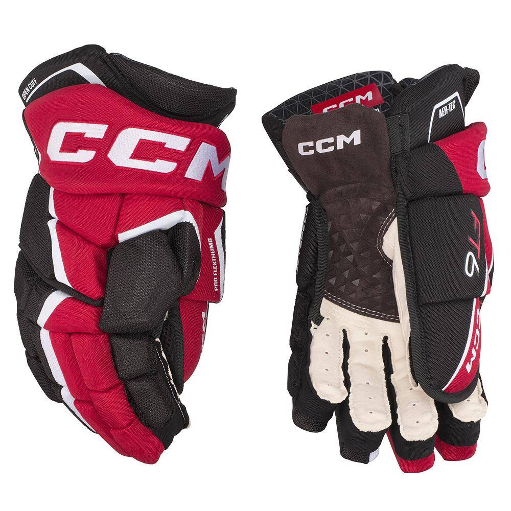 CCM  Jetspeed FT6 Handschuhe Senior schwarz-rot-weiss            14