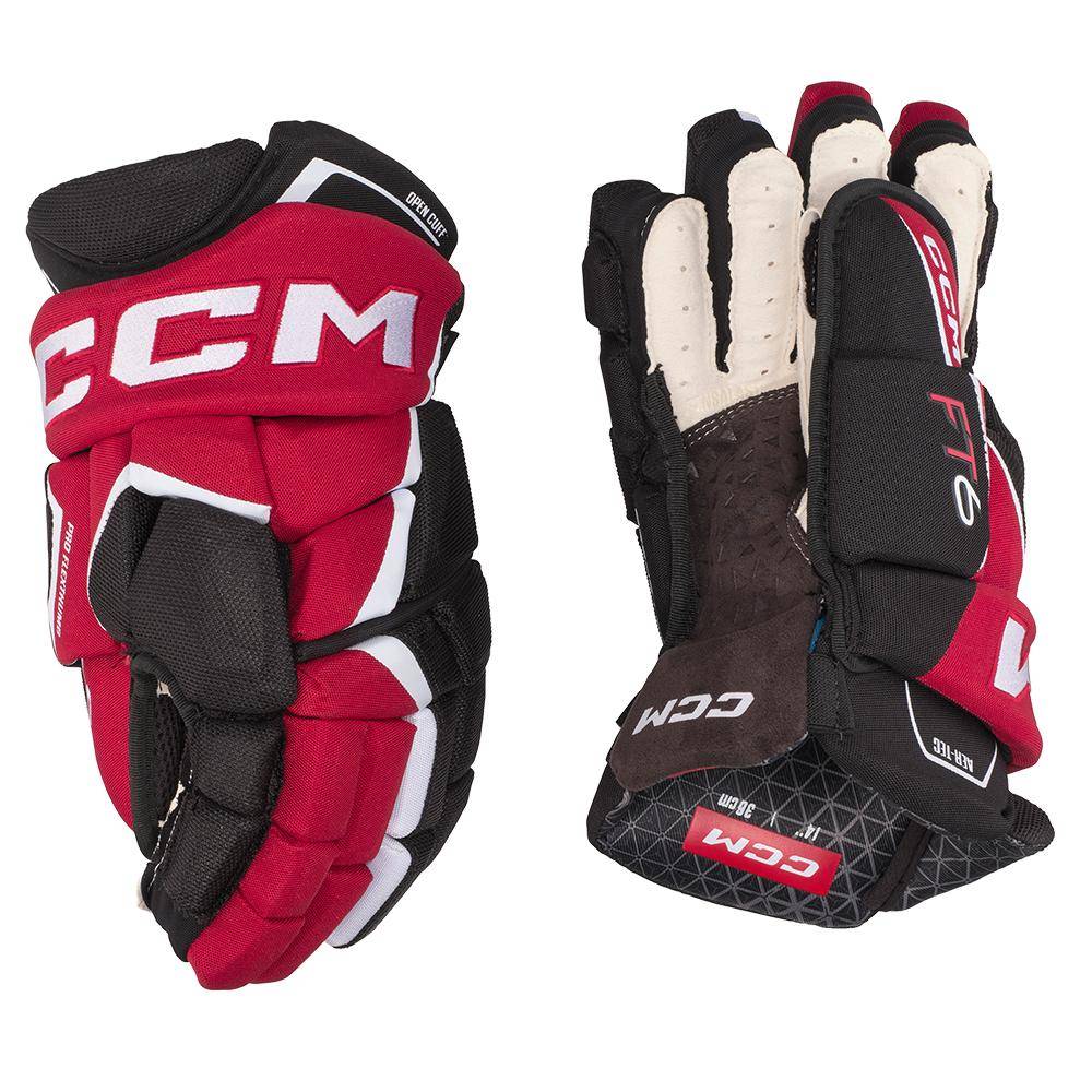 CCM  Jetspeed FT6 Handschuhe Senior schwarz-rot-weiss            13