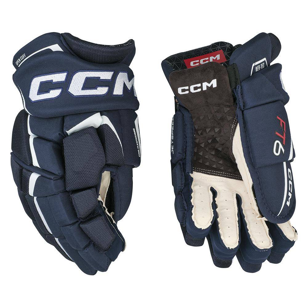 CCM Jetspeed FT6 Handschuhe Junior navy-weiss            11