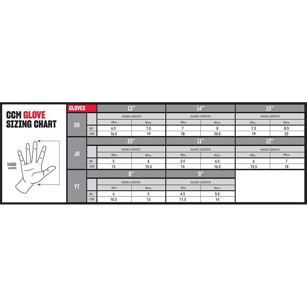 CCM  Next Handschuhe Senior SCHWARZ-WEISS, 14