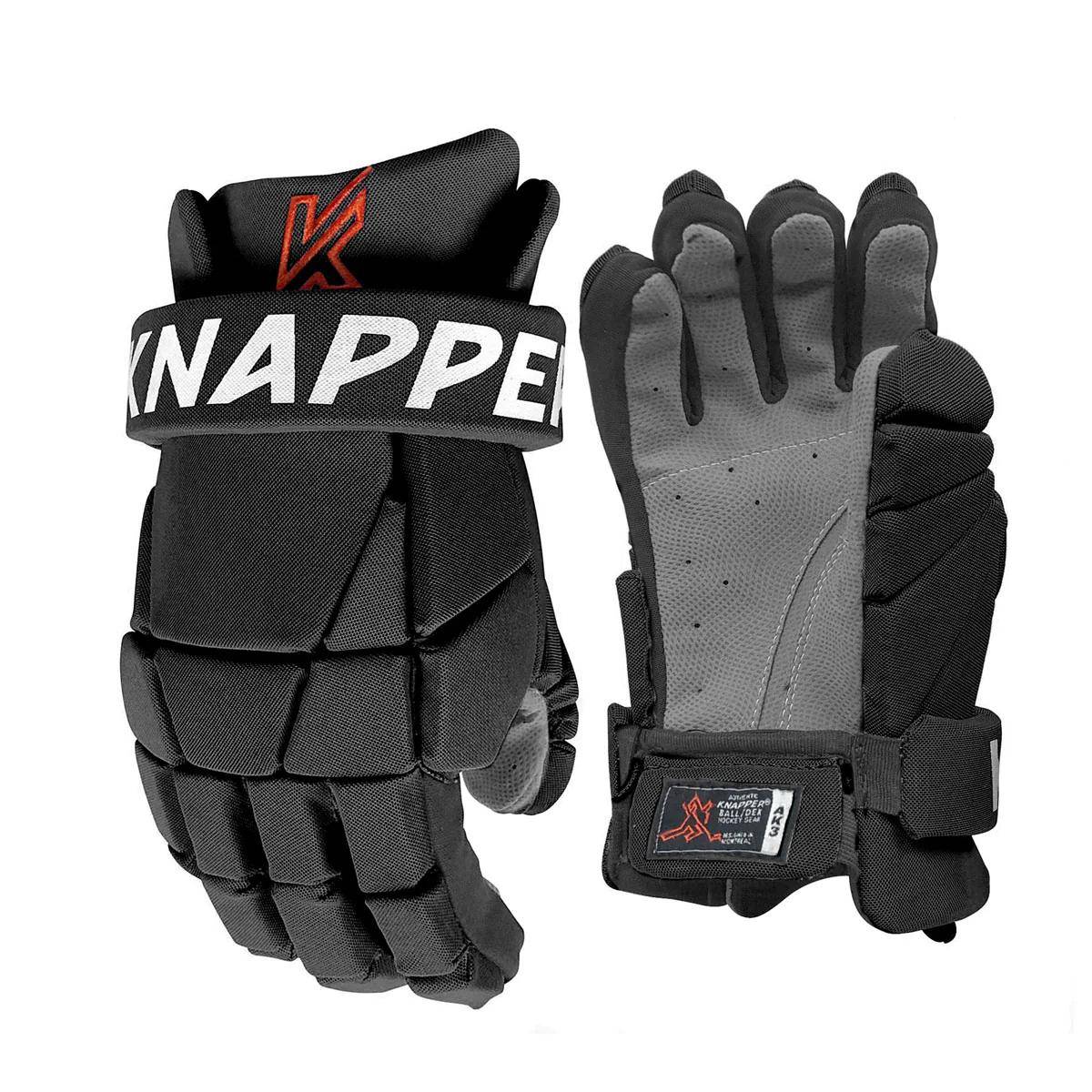 KNAPPER AK2 Streethockey Handschuhe Schwarz 14