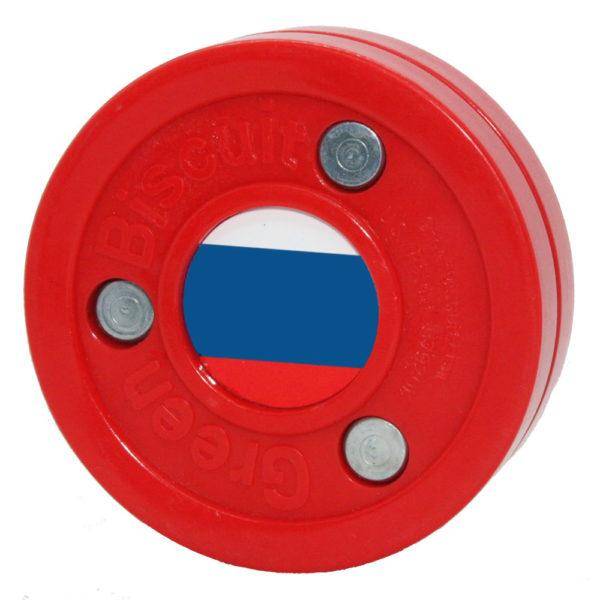Off Ice Puck Green Biscuit  RUSSIA