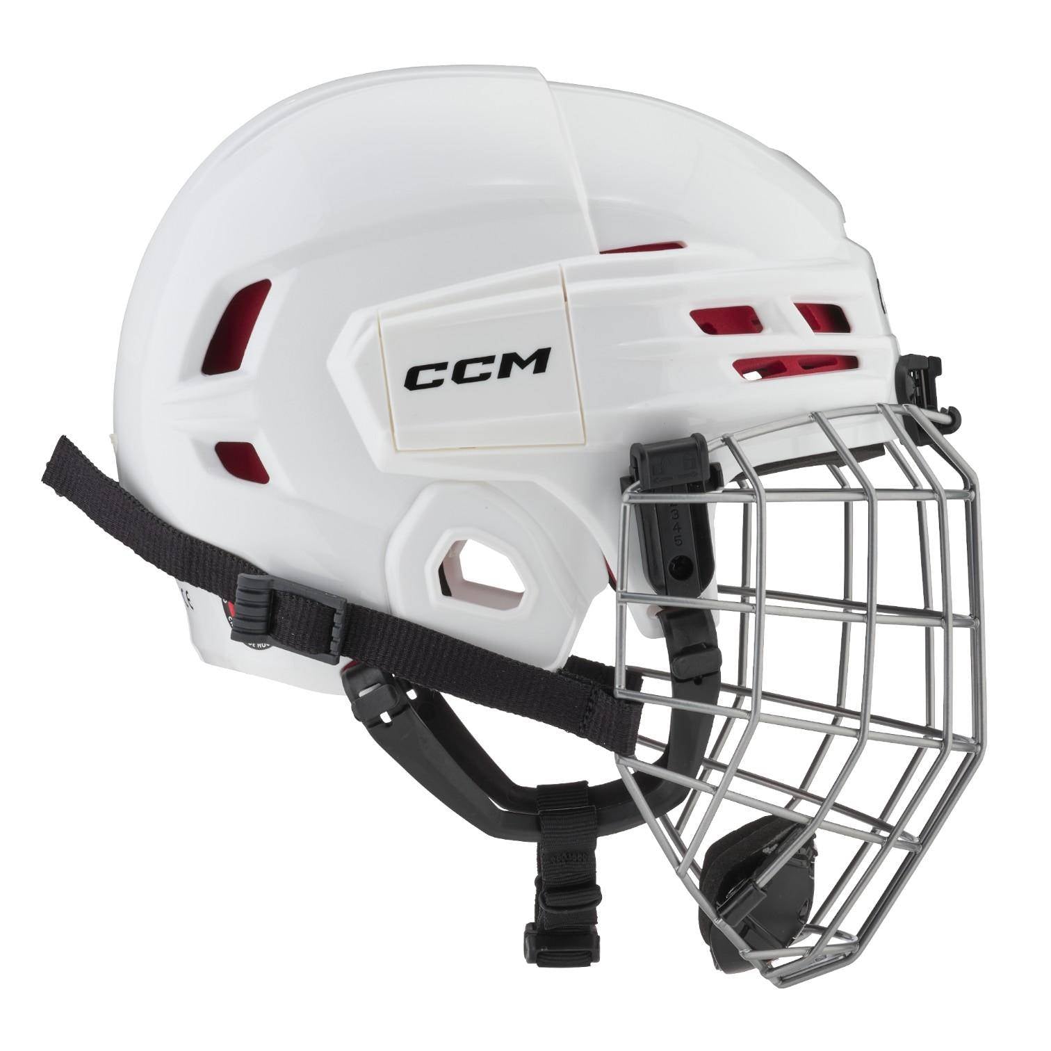 CCM Tacks 70 Combo Helme Youth weiss One Size