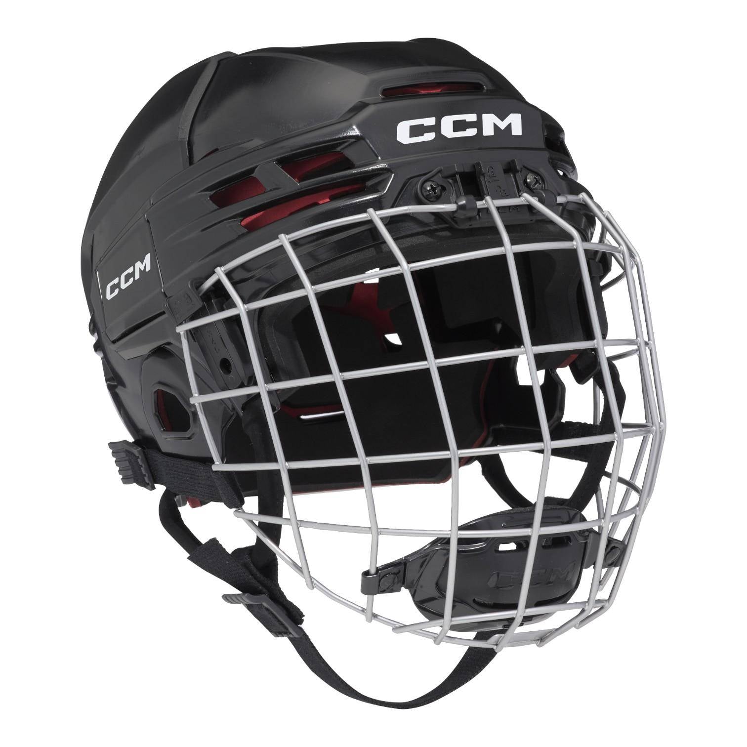 CCM Tacks 70 Combo Helme Youth schwarz One Size