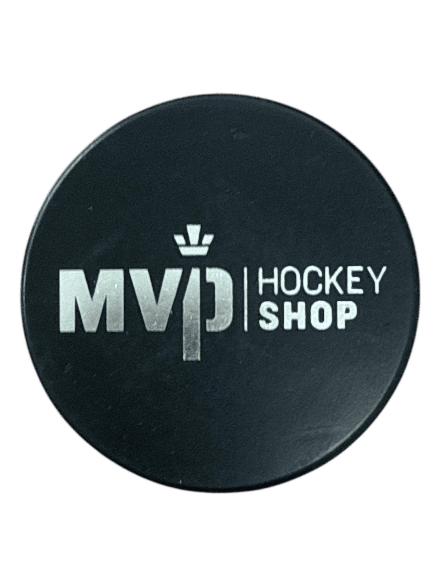Puck mit Logo silber MVP Hockey Shop