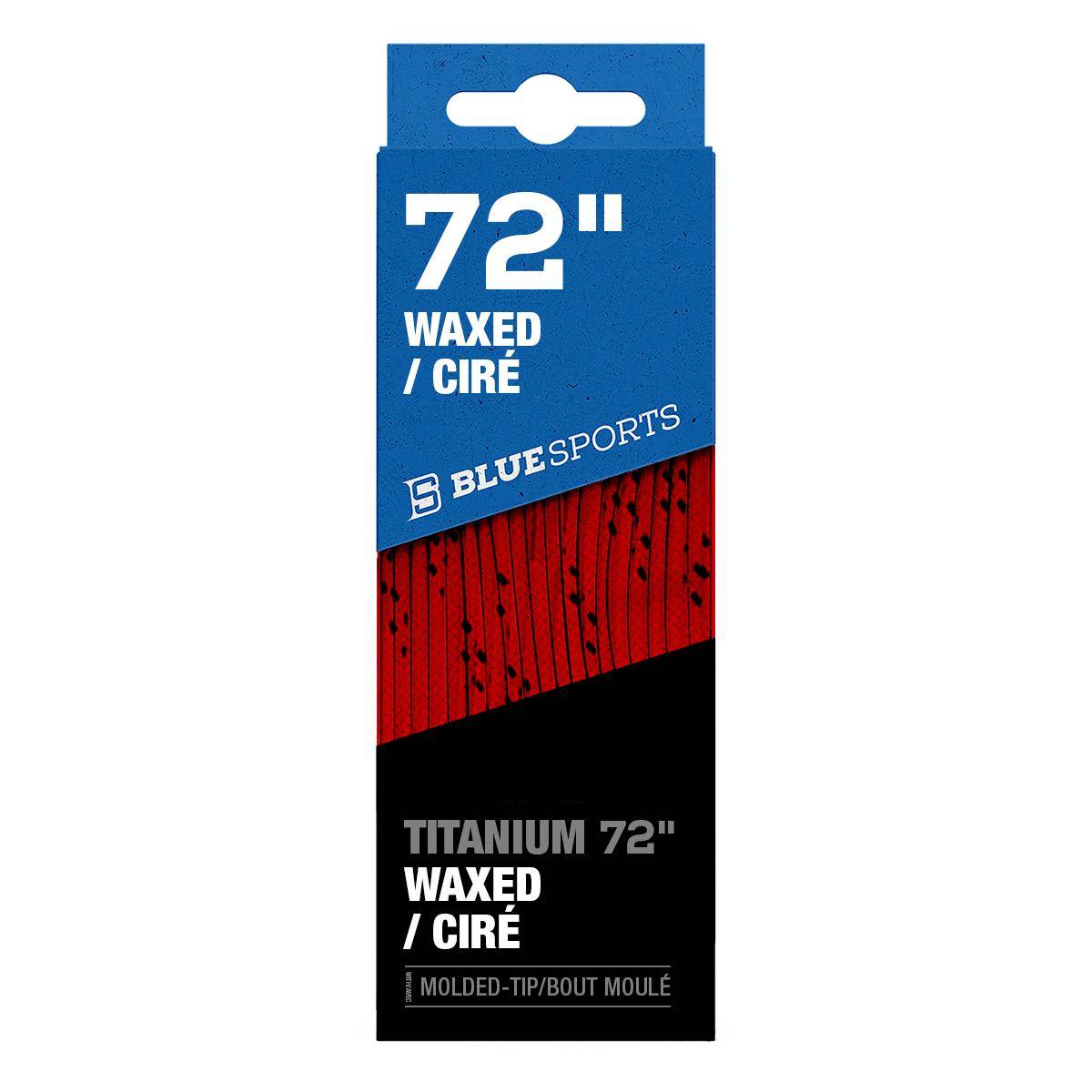 Schuhbändel gewachst TITANIUM Rot/Schwarz