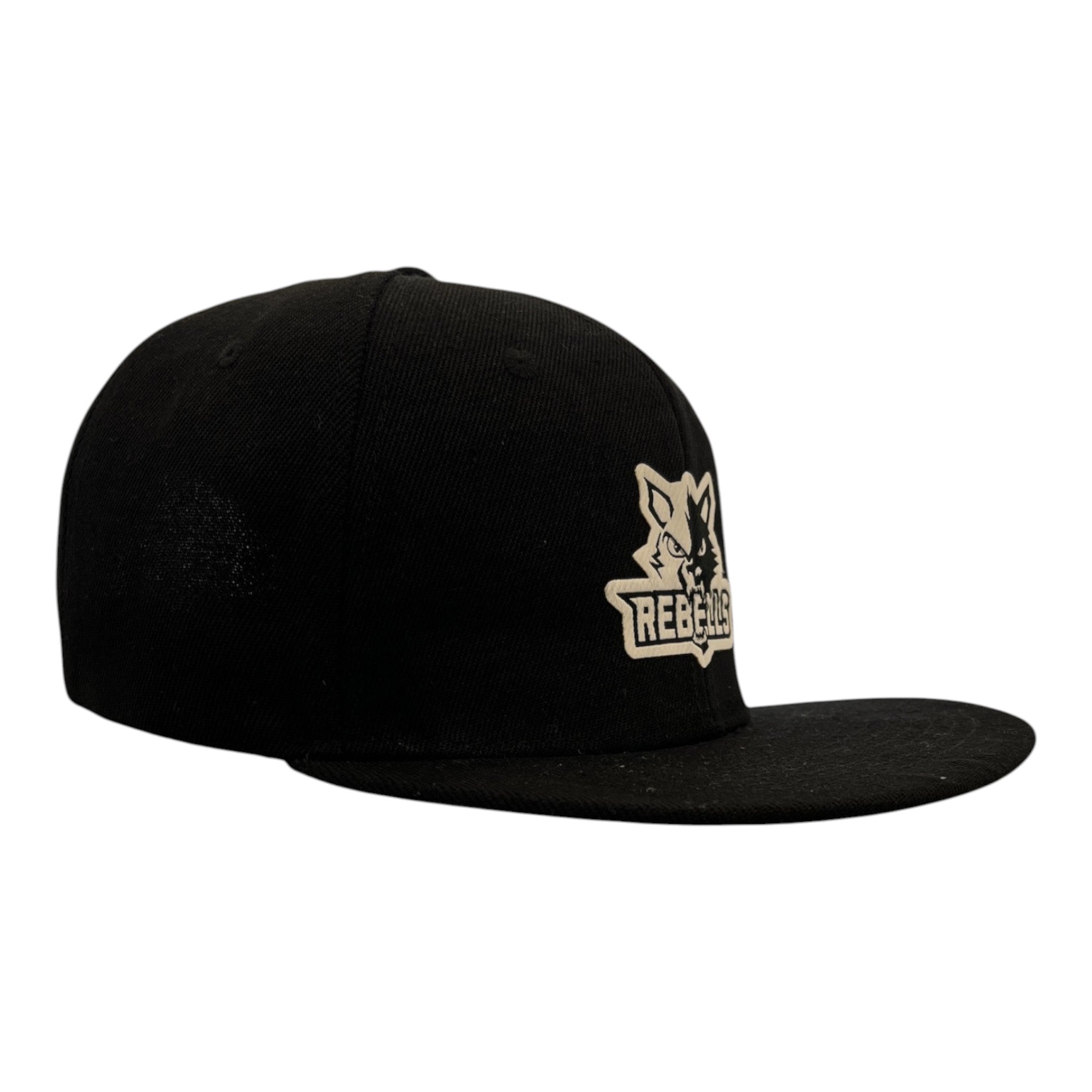 Rebells Cap Flat Brim with Logo Cap Bank Black