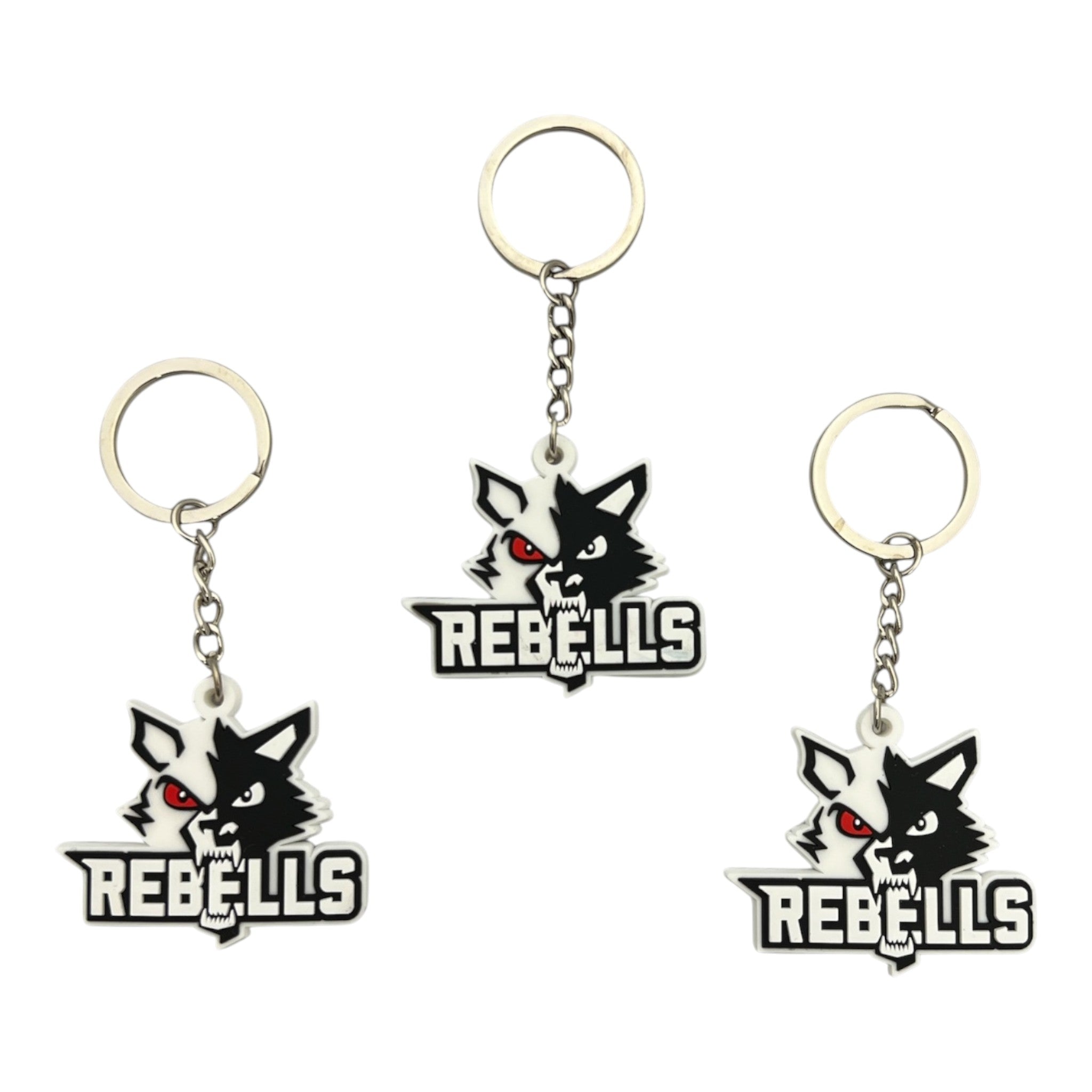 Rebells Key holder with logo (1 piece) key ring black