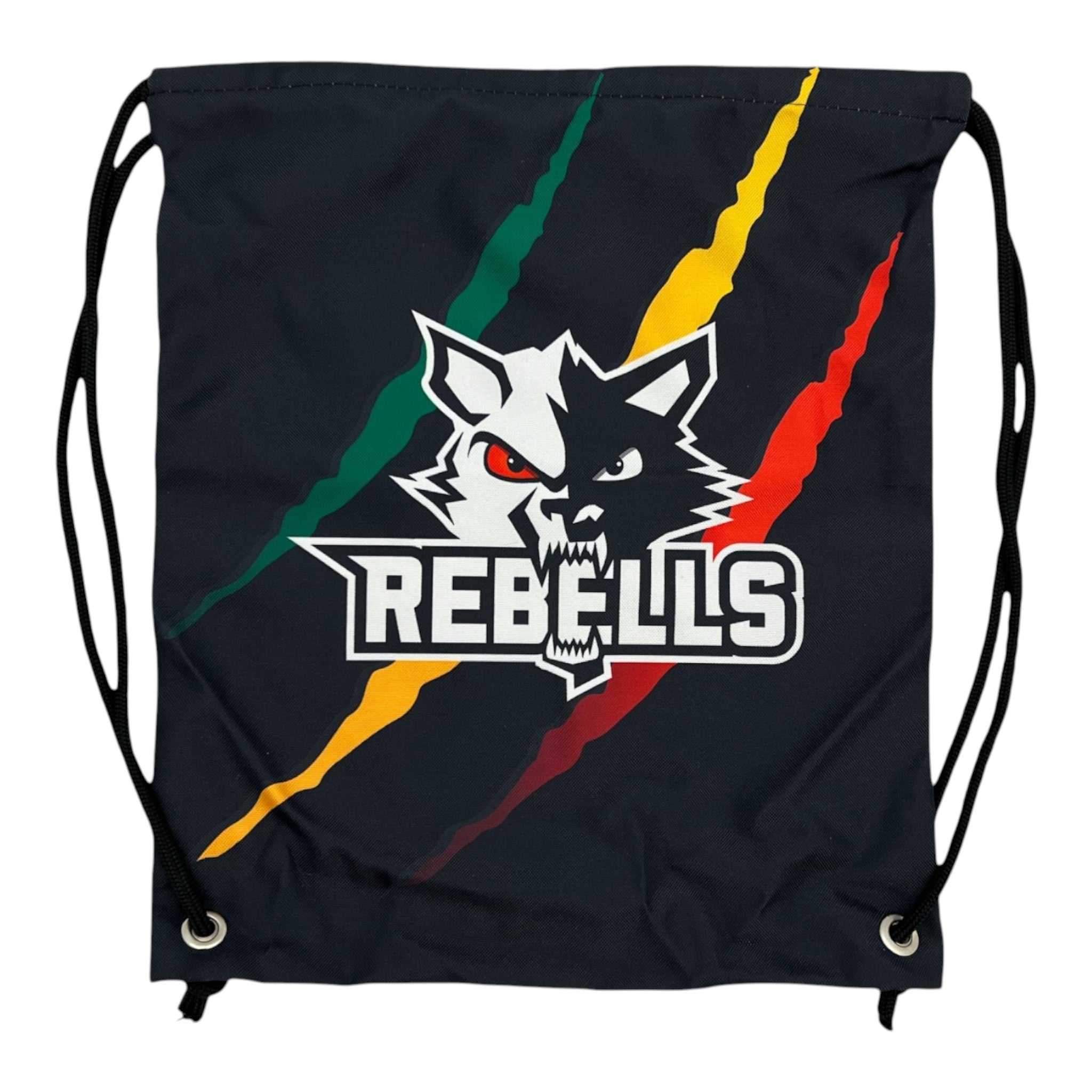 Rebells backpack with logo on both sides Gym Bag Black
