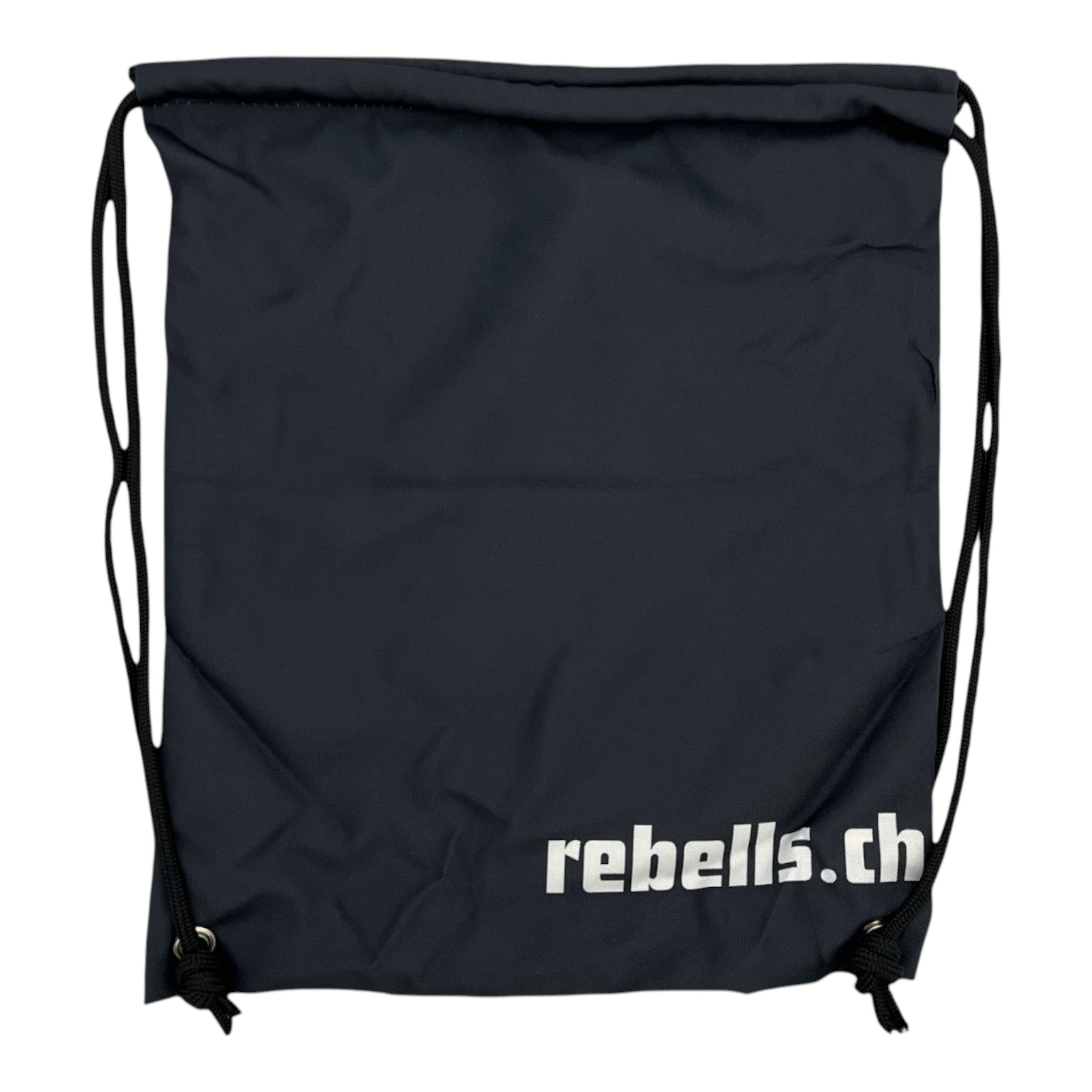 Rebells Rucksack mit Logo beidseitig Gym Bag Schwarz