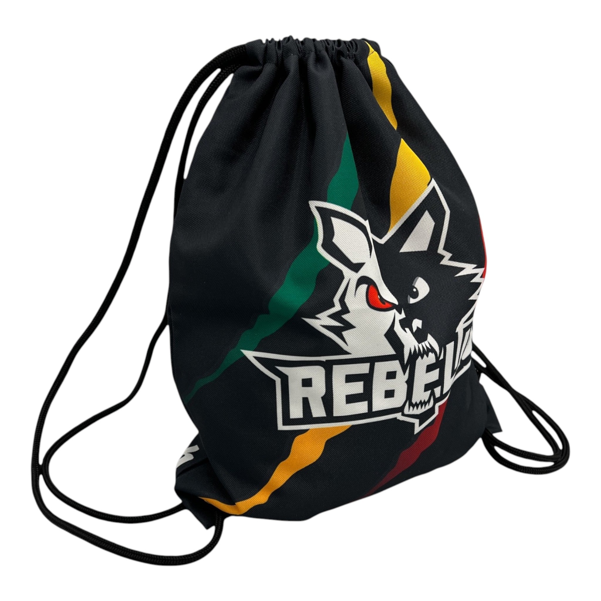 Rebells backpack with logo on both sides Gym Bag Black