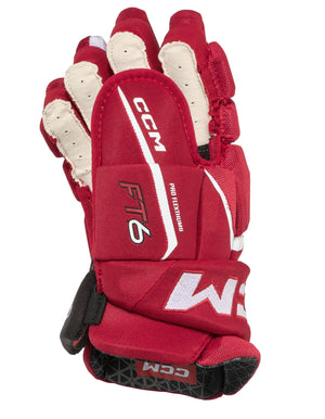 CCM Gloves Jetspeed FT6 PRO Senior 20.70099 RED-WHITE