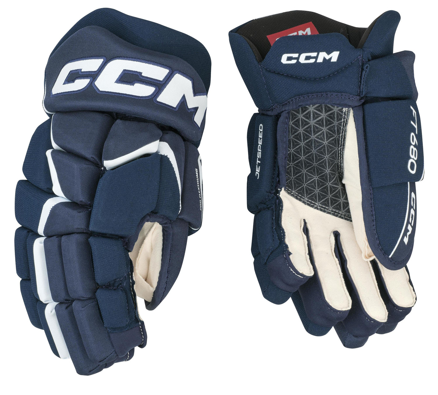 Gants CCM FT680 Junior 20.70104 blanc royal