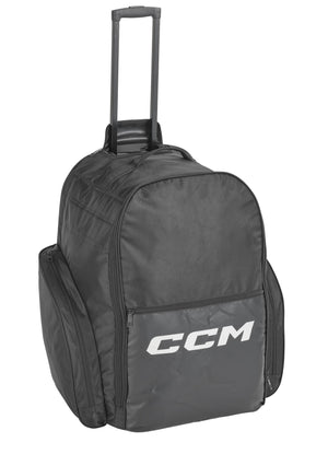 CCM bag 490 backpack with wheels 20.92054 BLACK-WHITE