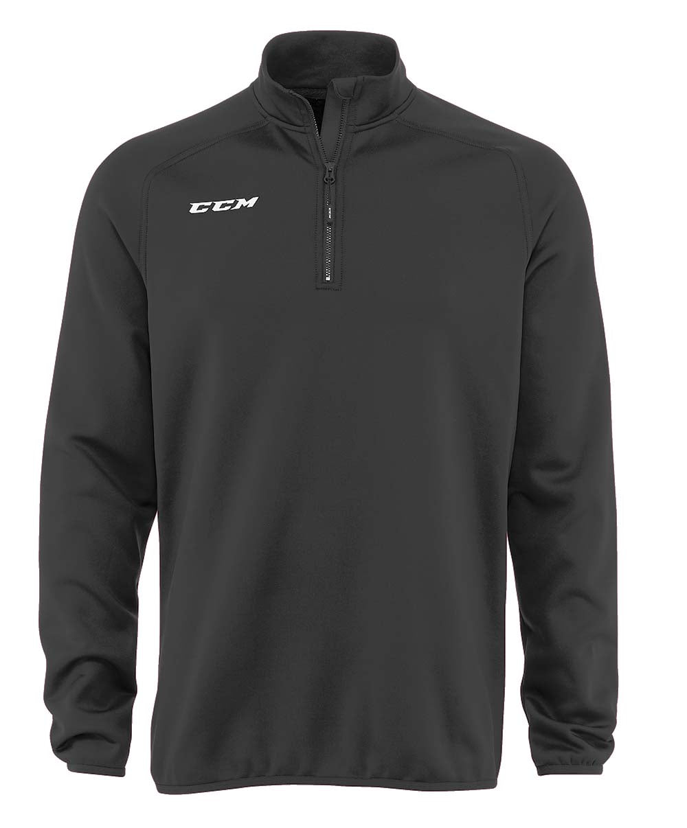 Pullover CCM 1/4 Zip Locker Top SR 20.94217 SENIOR BLACK