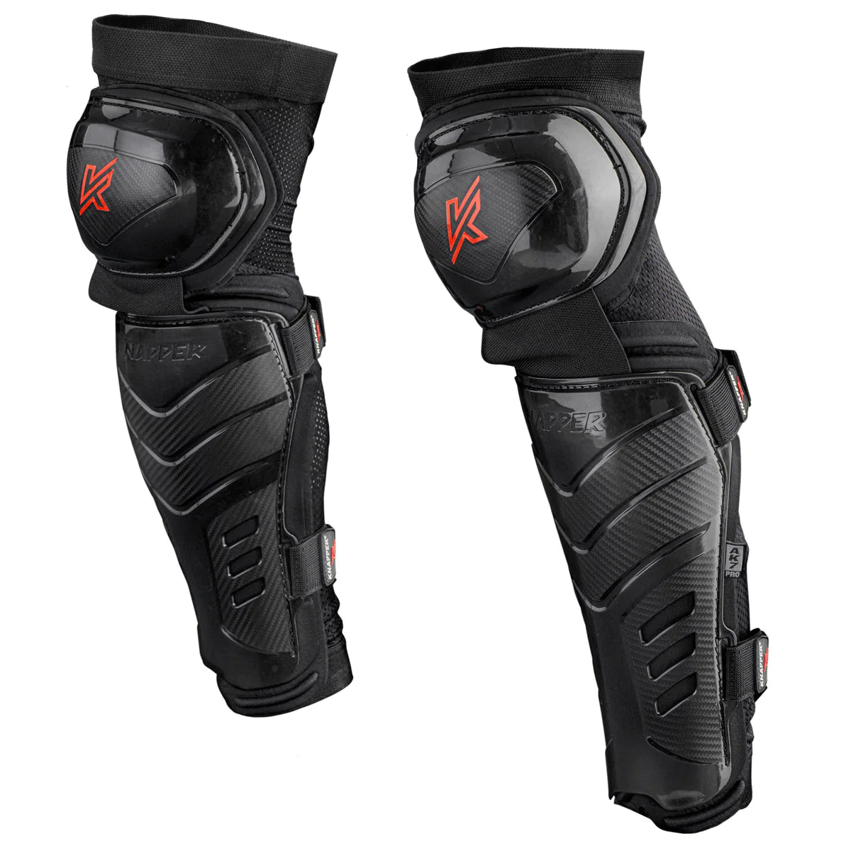 KNAPPER AK7 Street Hockey Shin Guards K097BLA Black