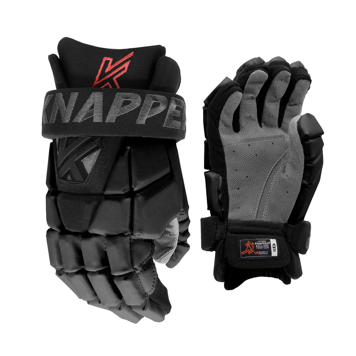 KNAPPER AK5 Streethockey Handschuhe G005BLK Schwarz