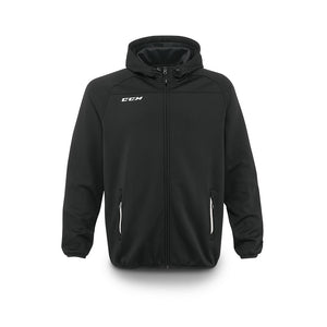 Jacke CCM Locker Room Fullzip Hood SR 20.94219 SENIOR SCHWARZ - thehockeyshop.ch