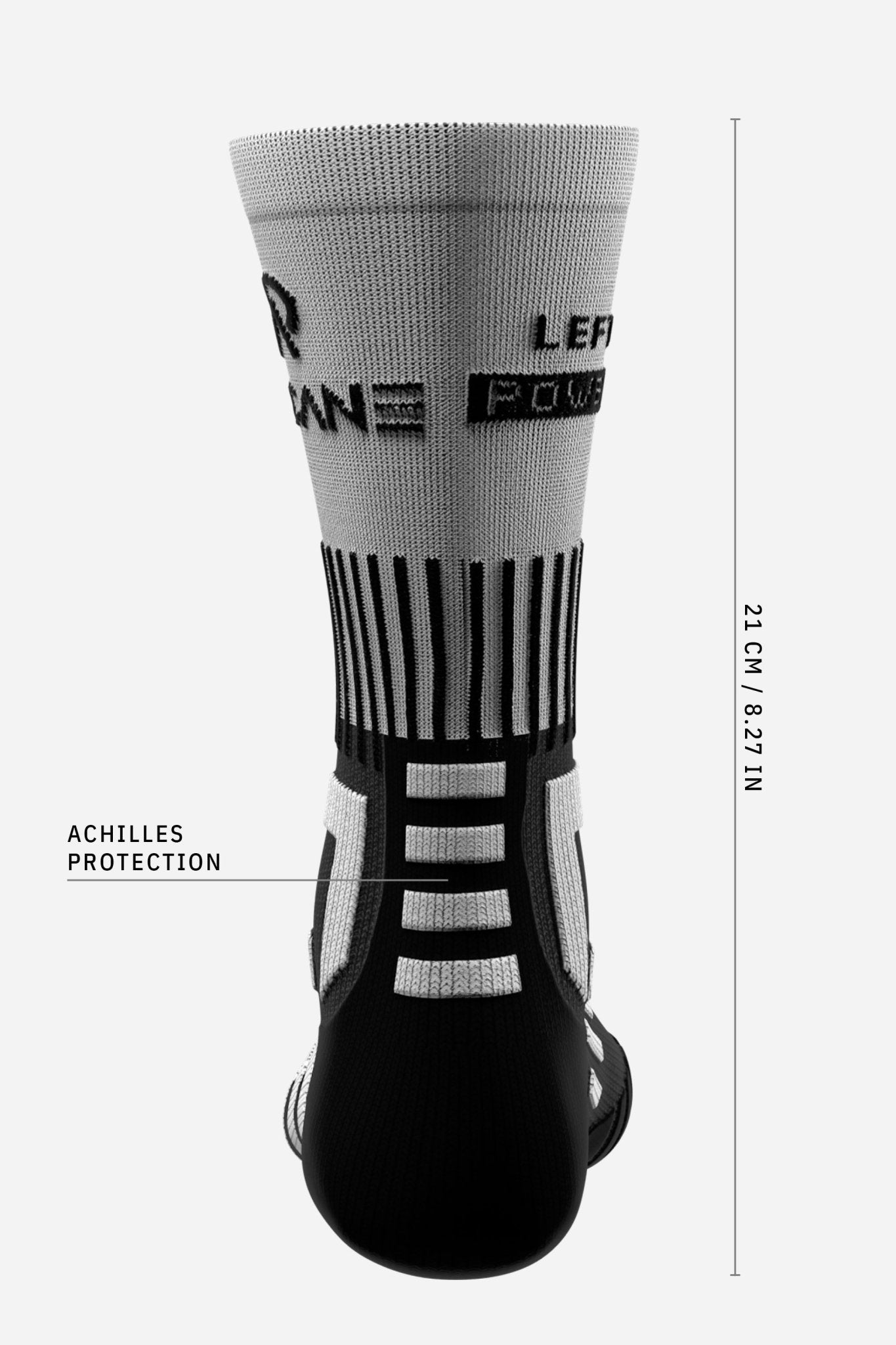 Powerlight Mid Skate Socks AY00074_100 Black - thehockeyshop.ch