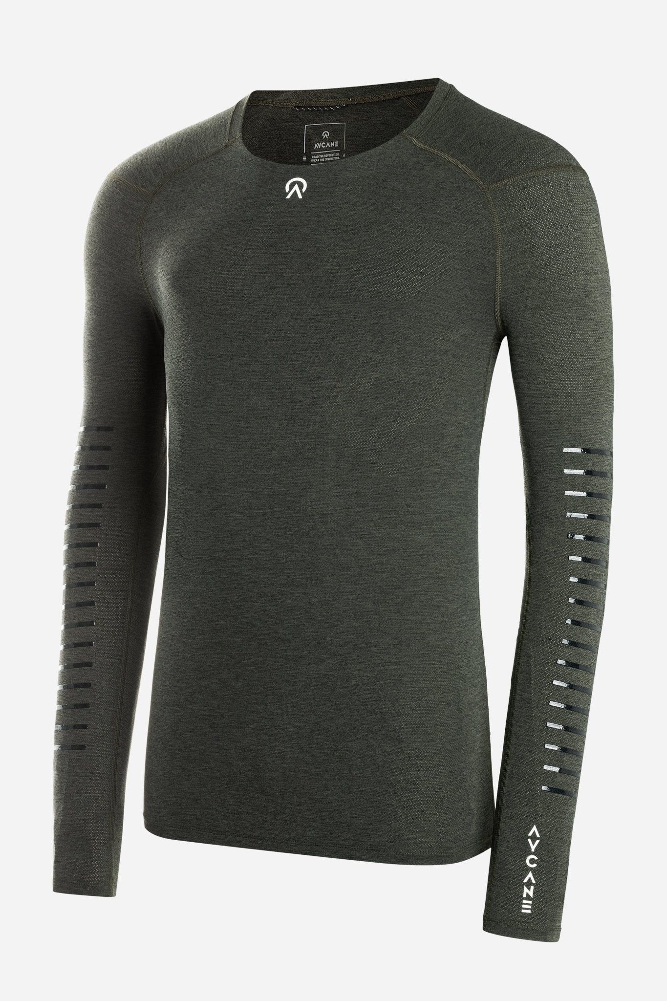 Rebel Pro Long Sleeve Baselayer AY00001_100 Dark Olive - thehockeyshop.ch