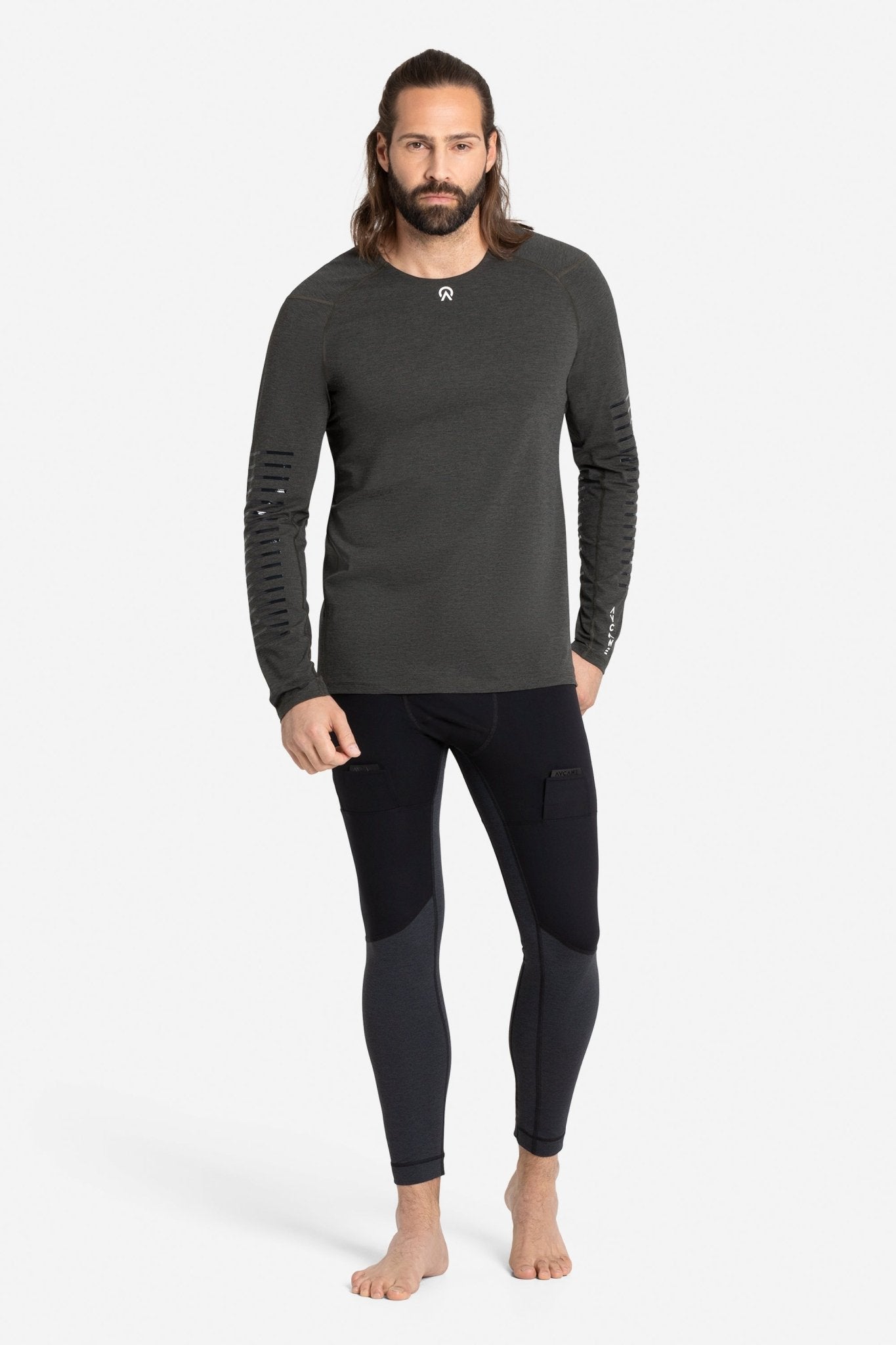 Rebel Pro Long Sleeve Baselayer AY00001_100 Dark Olive - thehockeyshop.ch