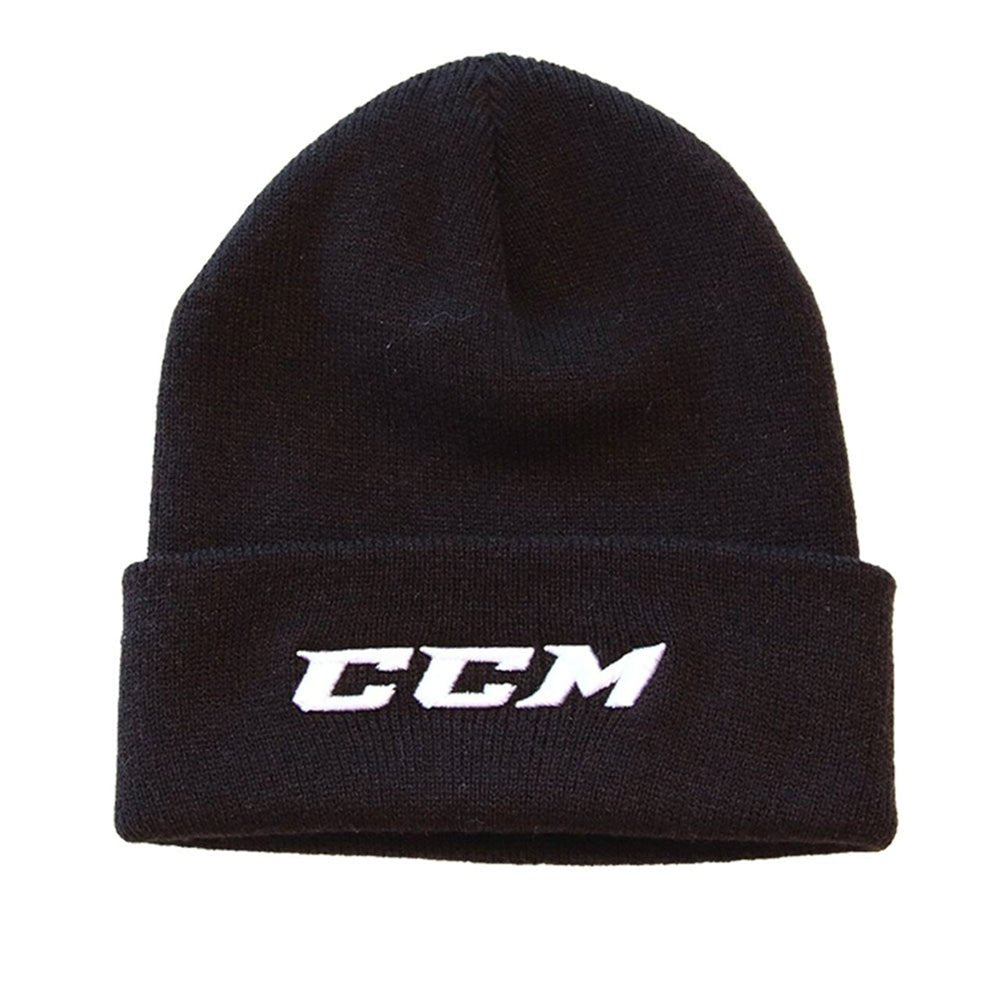 Wollmütze CCM Team Knit Beanie 2.0 20.94202 SCHWARZ - thehockeyshop.ch